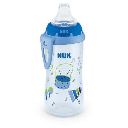 NUK Toddler Active Cup, 10 oz Soft Spout Sippy Cup, 12+ Months, 1 Pack, Boys