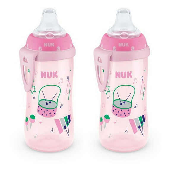 NUK Active Sippy Cup, 10 oz, 2 Pack, 8+ Months, Girl