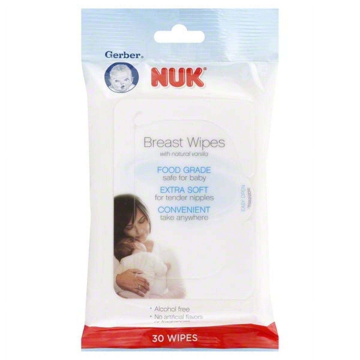 Gerber Nuk Breast Wipes 30 Count