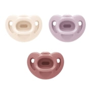 NUK First Choice Comfy 100% Silicone Pacifier, 0-6 months, 3 pack