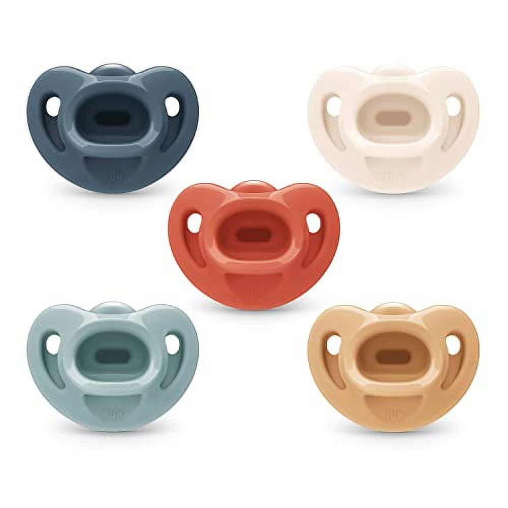 NUK Natural Silicone Comfort Orthodontic Pacifiers, 06 Months