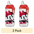 thumbnail image 1 of (2 pack) NUK Disney Active Cup, Minnie Mouse, 10 oz, Soft Spout Sippy Cup, 12+ Months, Unisex, 1 of 7