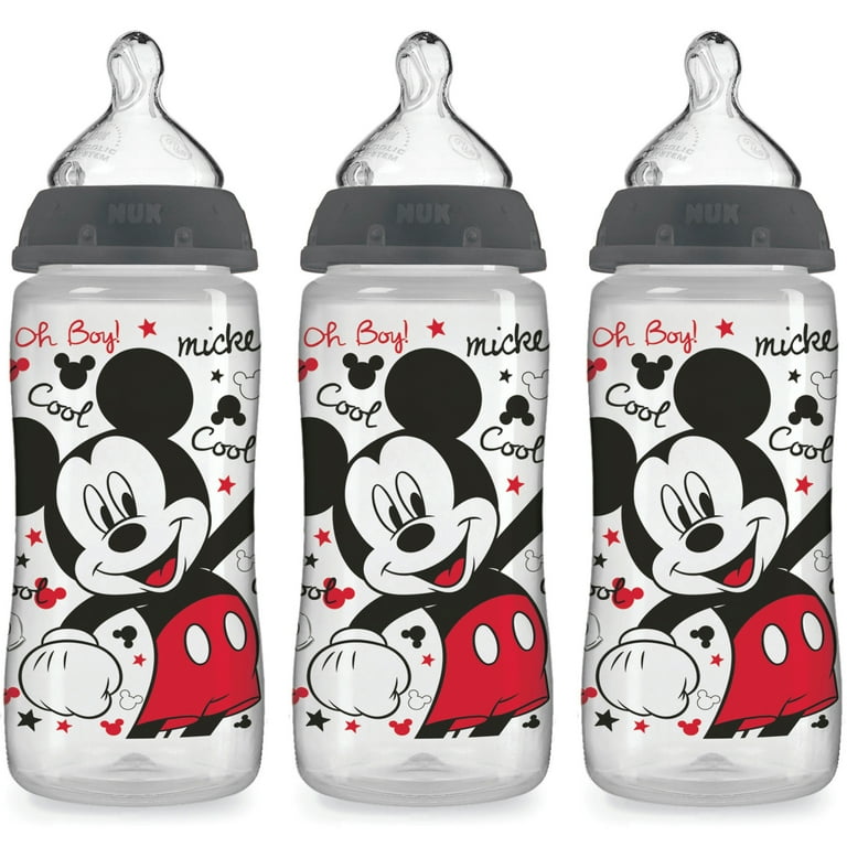 NUK Disney Baby Bottle, Mickey Mouse, 10 Ounce (Pack of 3) Mickey