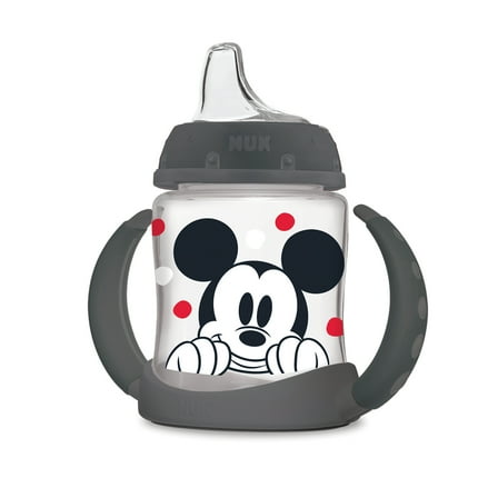 NUK Disney Learner Cup, Mickey Mouse 5 oz Soft Spout Sippy Cup, 6+ Months, Unisex
