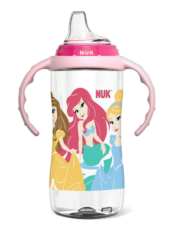NUK Disney Learner Soft Spout Sippy Cup, Princess, 10 oz, 9+ Months, Girls