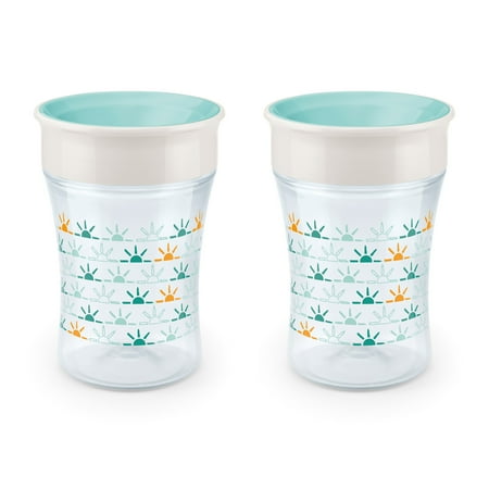 NUK Evolution 360 Spoutless Cup, 8 oz, 2 Pack