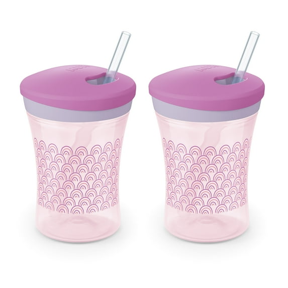 NUK Evolution Straw Cup 8 Oz(Pack of 2) Colors may vary
