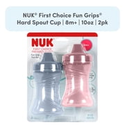 NUK First Choice Fun Grips Hard Spout Cup, 10 oz, 2 Pack