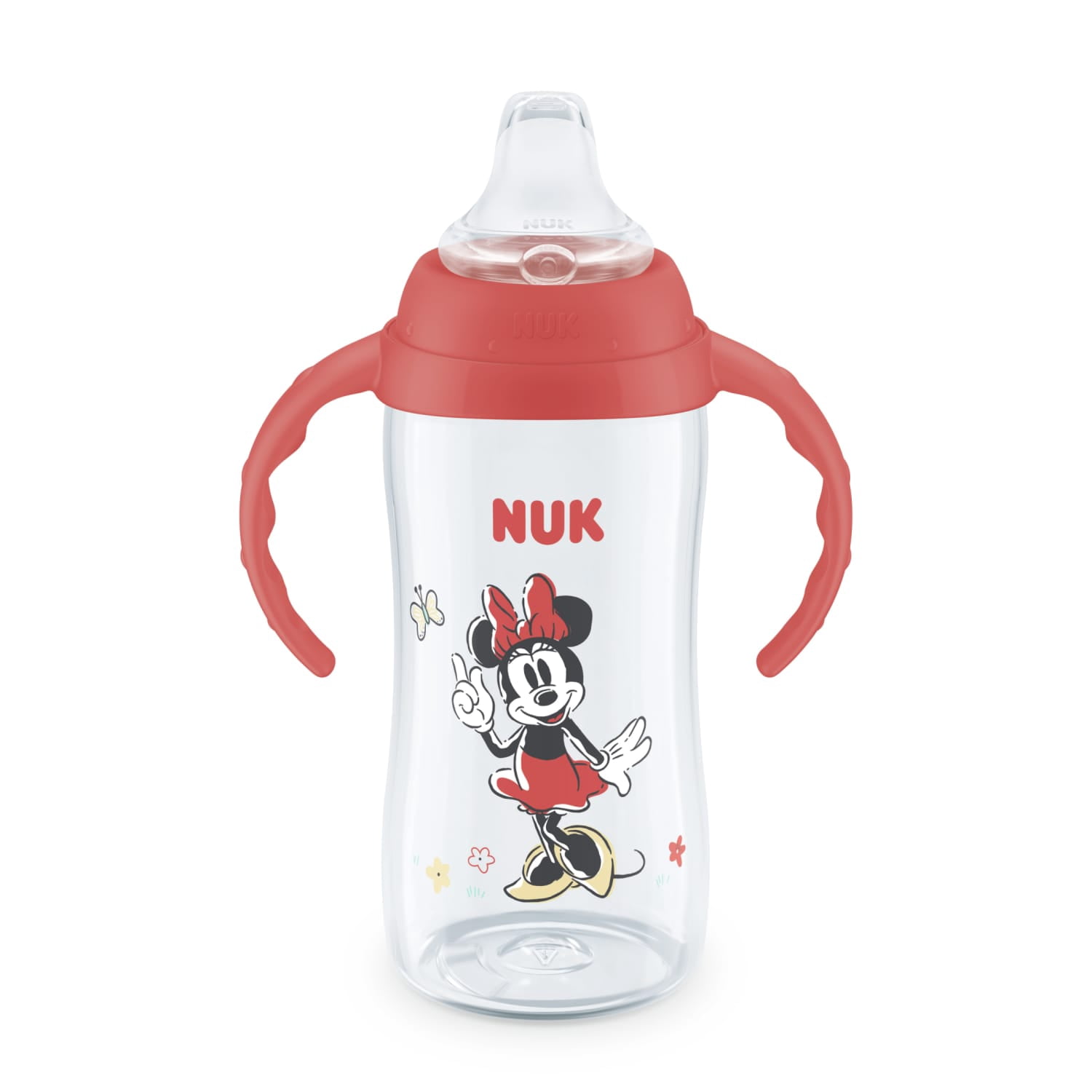 NUK Disney Minnie Mouse First Choice Large Learner Toddler Sippy Cup, 10 oz, 1 Pack