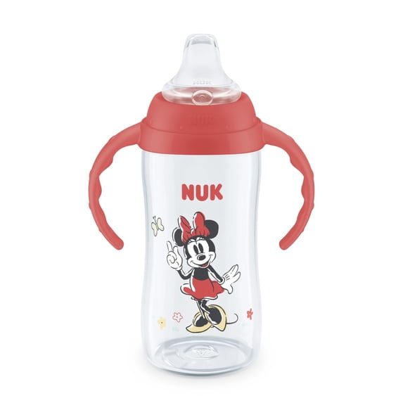 NUK Disney Minnie Mouse First Choice Large Learner Toddler Sippy Cup, 10 oz, 1 Pack