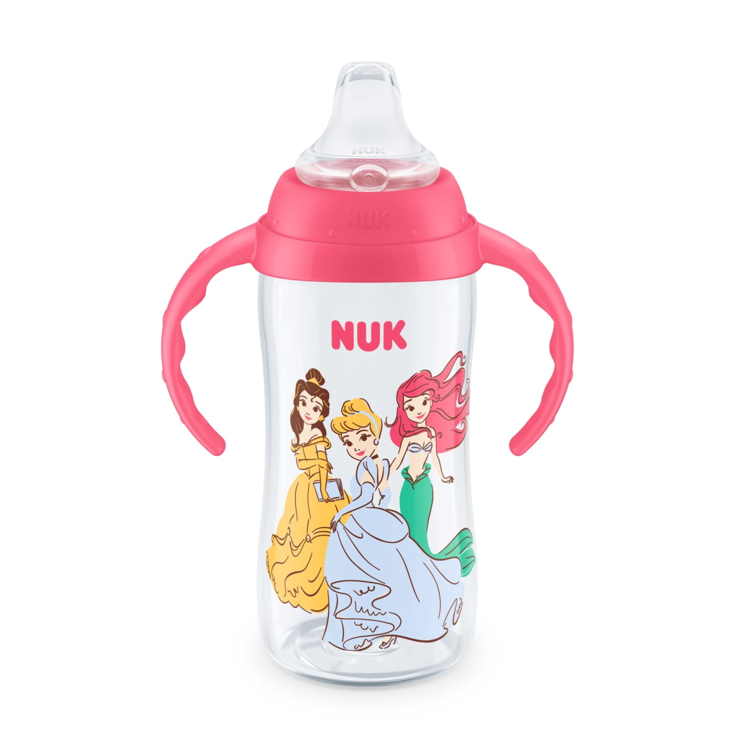 NUK Disney Princess First Choice Large Learner Toddler Sippy Cup, 10 oz, 1 Pack