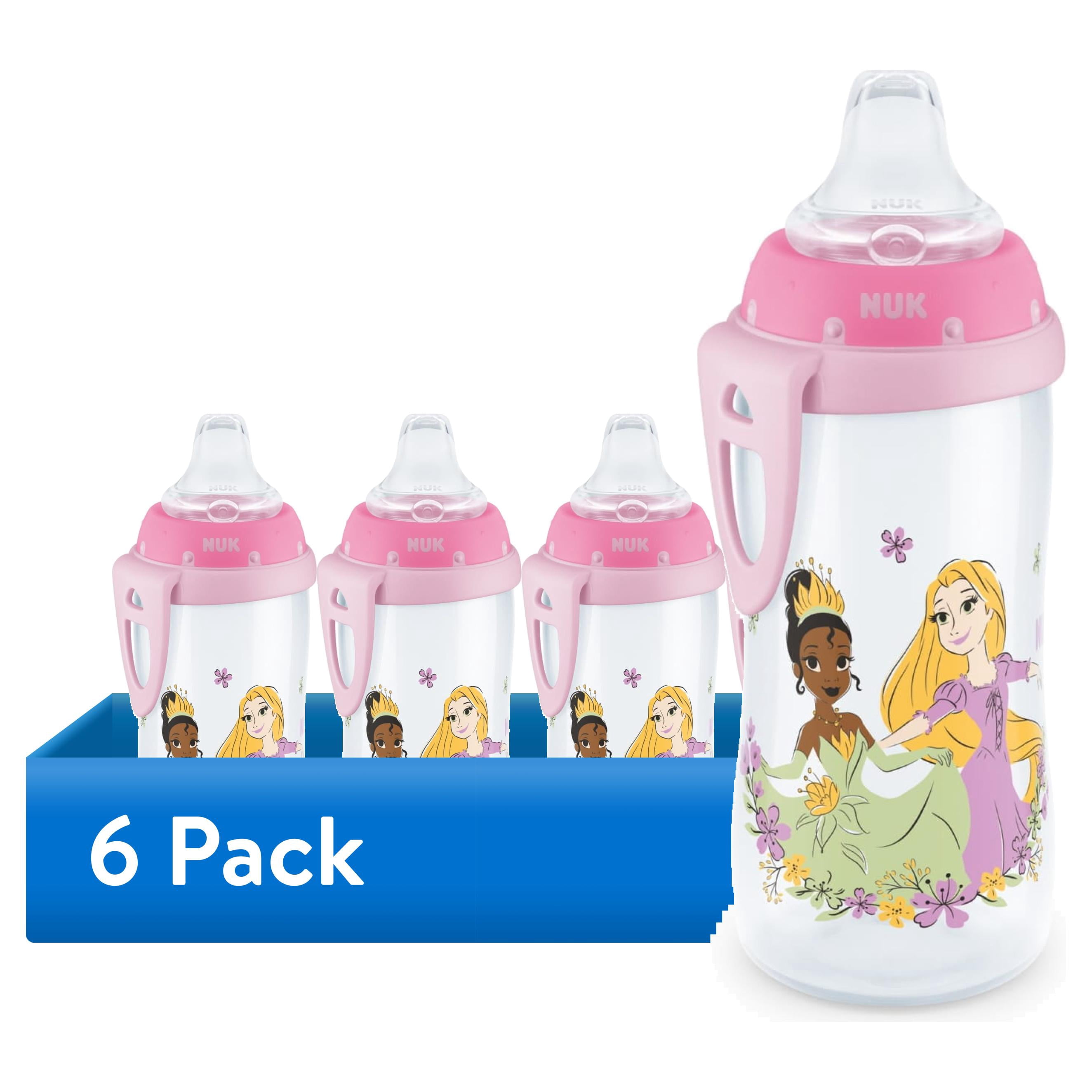 (6 pack) NUK First Choice Disney Princess Active Cup, 10 oz, 1-Pack