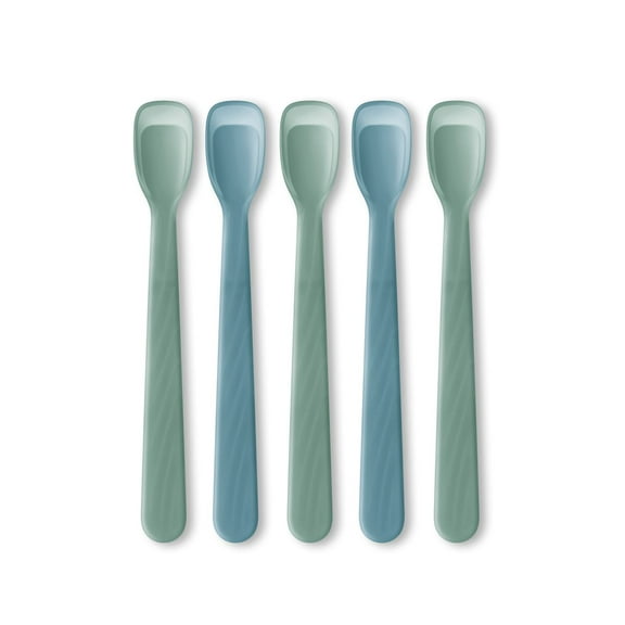NUK First Choice Rest Easy Baby Spoons, 5-Pack