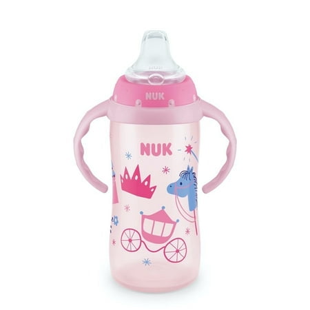 NUK Learner Cup, 10 oz Soft Spout Sippy Cup, 1 Pack, Girl