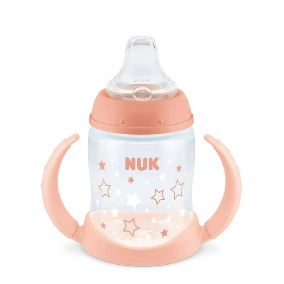 NUK Learner Infant Toddler Cup, 5 oz Soft Spout Sippy Cup 6+ Months, 1 Pack, Girl