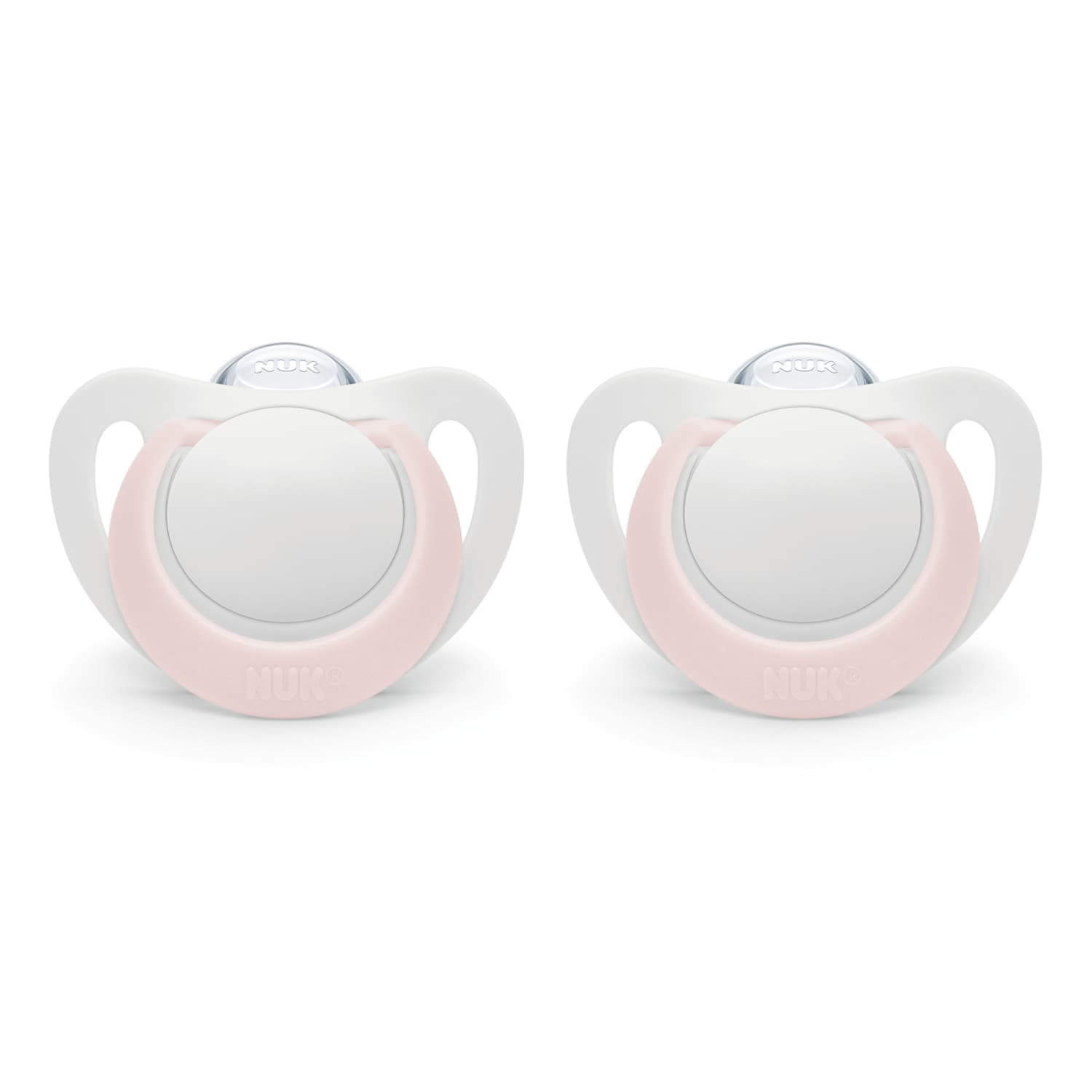 NUK Newborn Orthodontic Pacifiers, Girl, 0-2 Months, 2-Pack