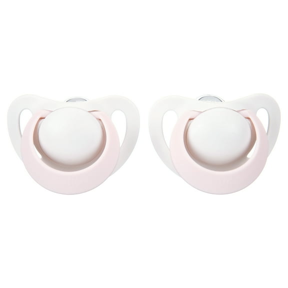 NUK Newborn Orthodontic Pacifiers, Girl, 0-2 Months, 2-Pack