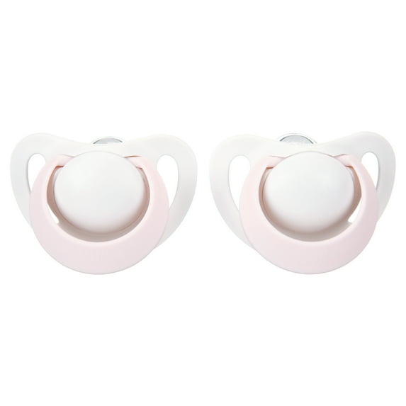 NUK Newborn Orthodontic Pacifiers, Girl, 0-2 Months, 2-Pack
