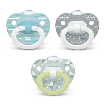 NUK Orthodontic Pacifier, 18-36 Months, Assorted Colors, 3 Count
