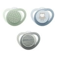 NUK Orthodontic Pacifier, Neutral, 06 Months, 3Pack Variety