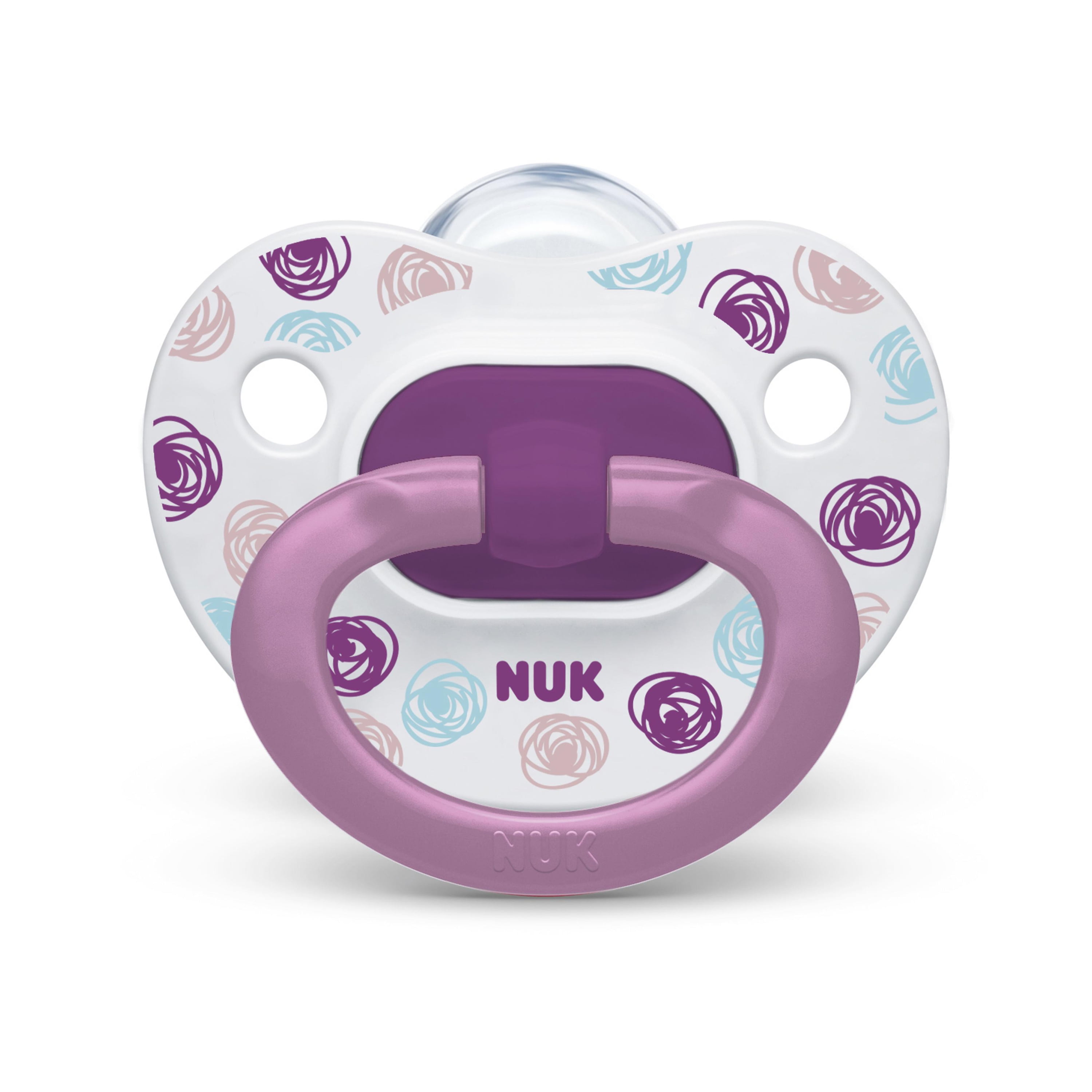 NUK Orthodontic Pacifier Value Pack, Girl, 06 Months, 3Pack