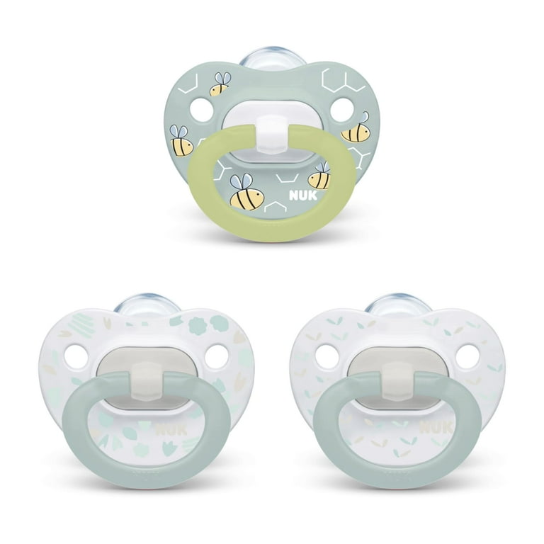 NUK Orthodontic Pacifiers, Pack, 0-6 Months, Unisex