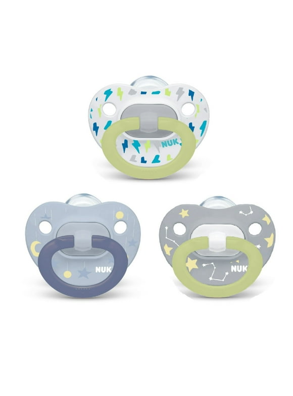 NUK Orthodontic Pacifiers, 6-18 Months, Neutral, 3 Pack