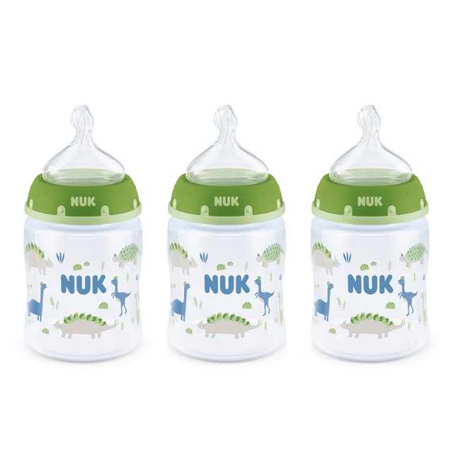 NUK Perfect Fit Bottle, 5oz 3 Pack Anti Colic Bottles