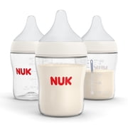 NUK Perfect Match Anti-Colic Baby Bottle, Slow Flow Silicone Nipple, 5 oz, 3 Pack