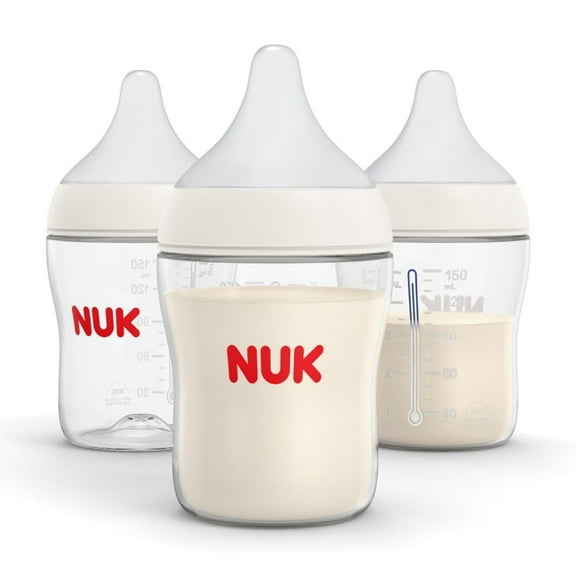 NUK Perfect Match Natural + Anti-Colic Bottle, 5 oz, 3 Pack
