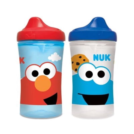 NUK First Choice Sesame Street Active Hard Spout Sippy Cup, 10 oz, 2 Pack