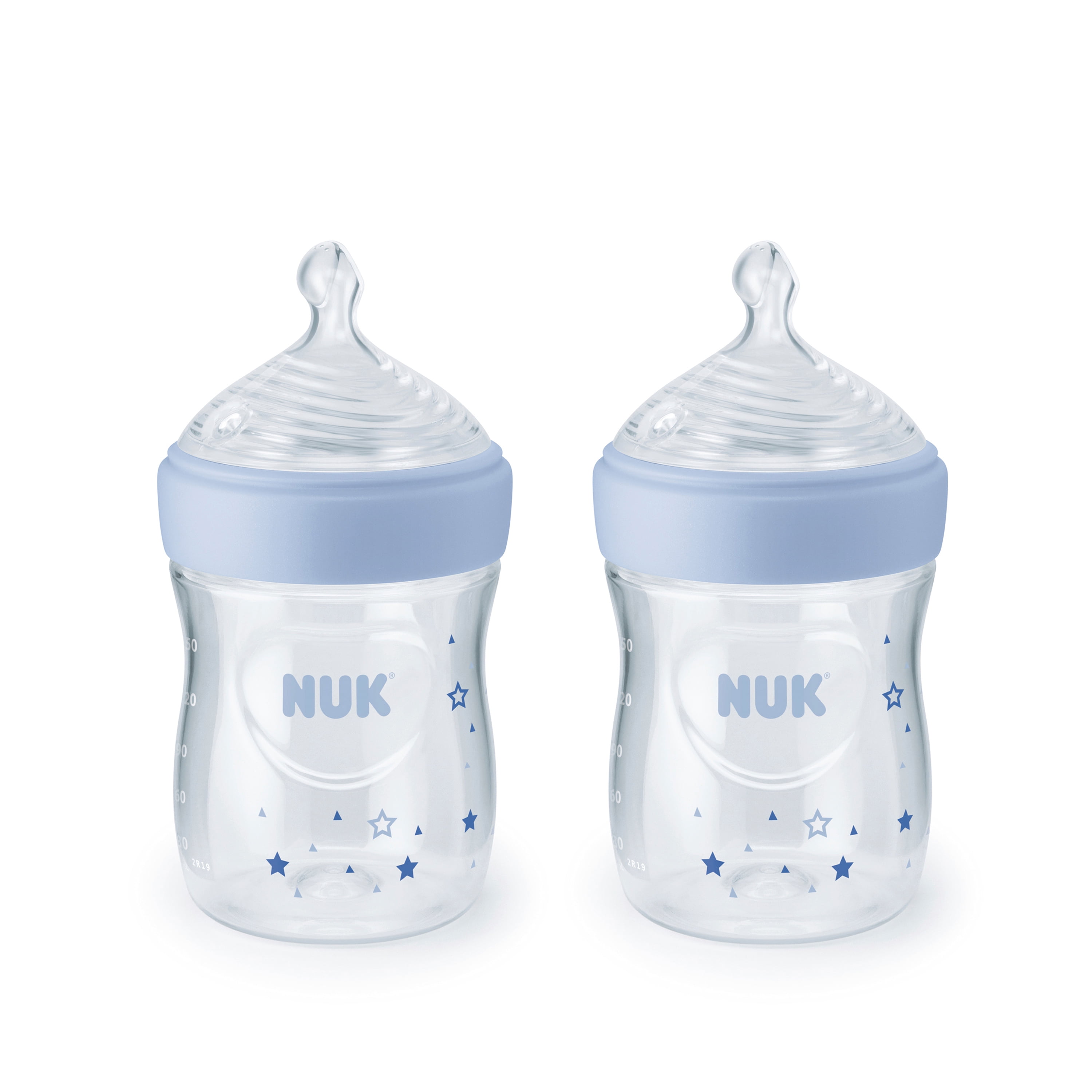 NUK Simply Natural Bottle with SafeTemp, 5 oz, 2 Pack, 0+ Months
