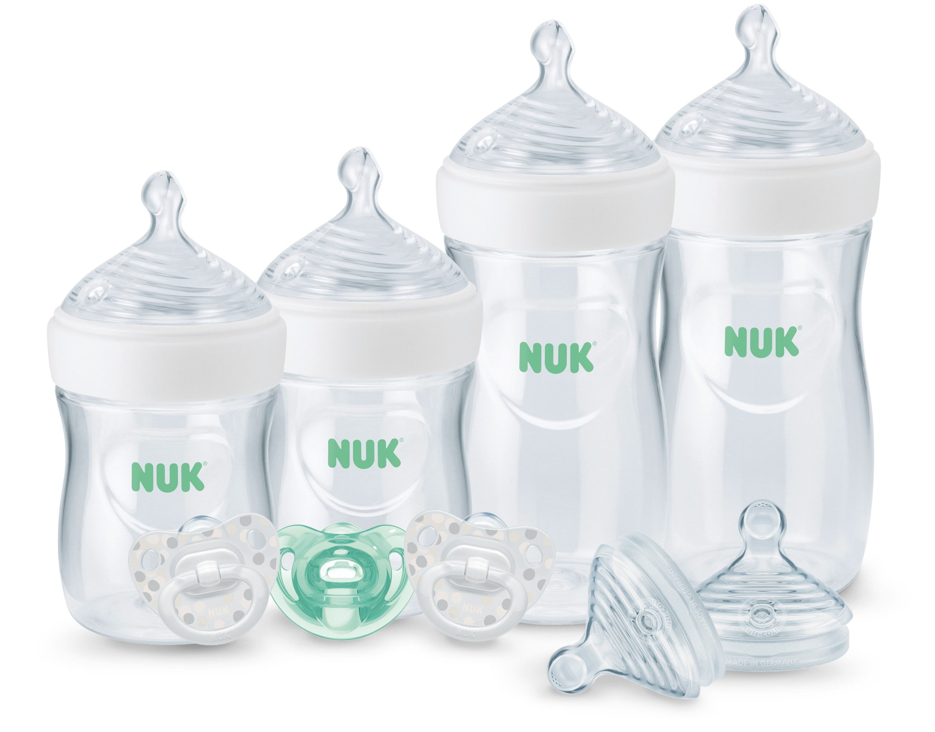 NUK Simply Natural Bottle with SafeTemp, 9 Piece Gift Set