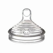 NUK Simply Natural Fast Flow Bottle Nipples, 2-Pack, Silicone