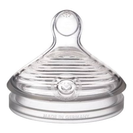 NUK Simply Natural Fast Flow Bottle Nipples, 2 Pack, 6+ Months