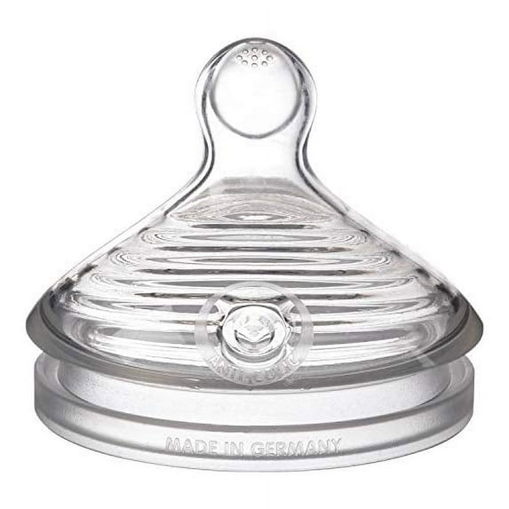 NUK Simply Natural Fast Flow Bottle Nipples, 2 Pack