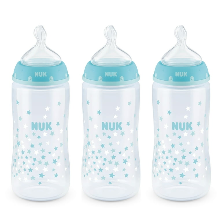 NUK Smooth Flow Anti Colic Bottle 10 oz 3 Pack 0 Months