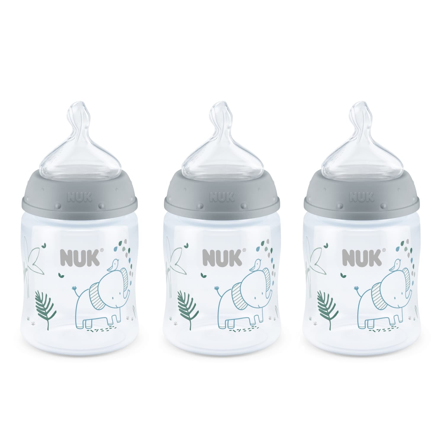 NUK Smooth Flow Anti-Colic Bottle, 5 oz, 3 Pack, 0+ Months