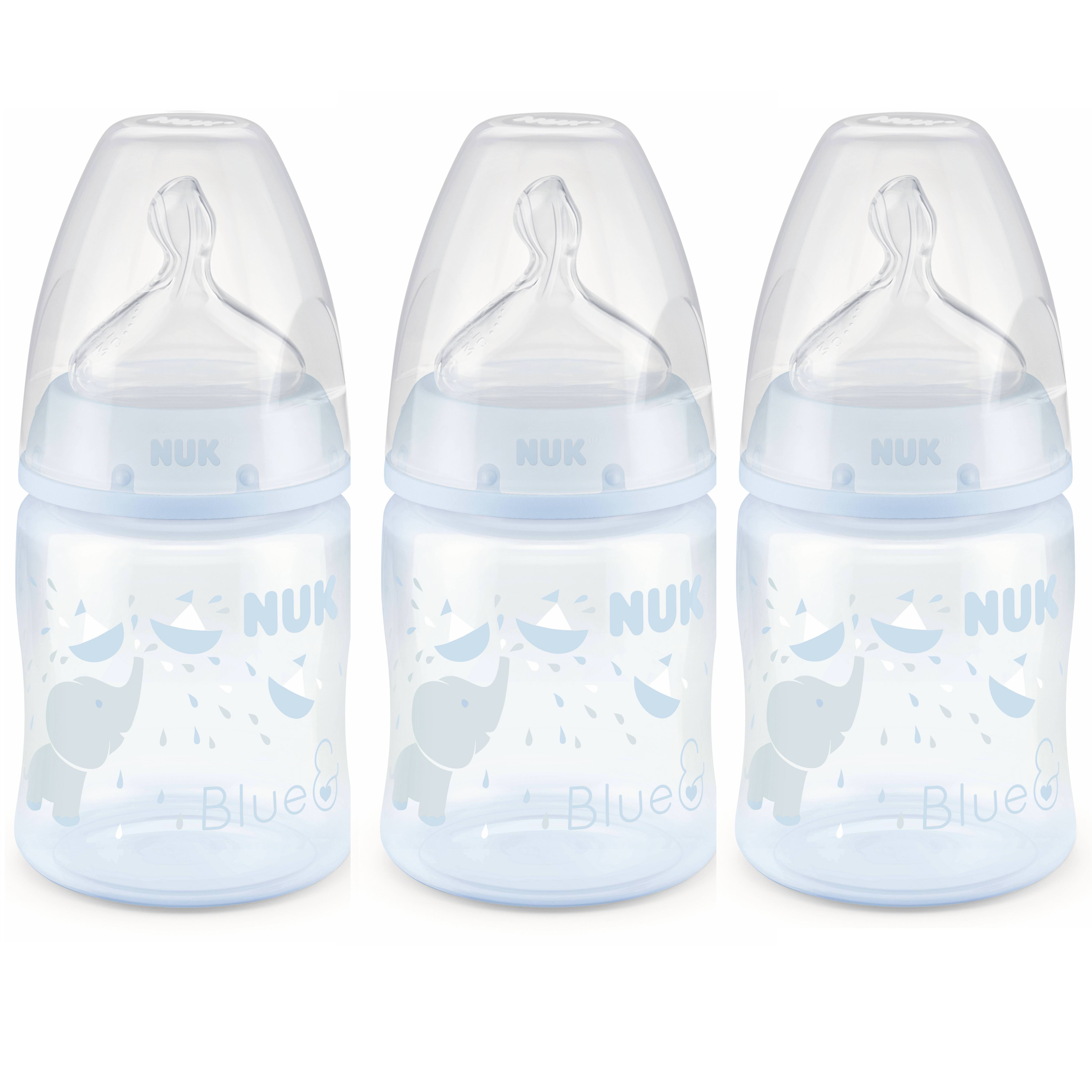 NUK Smooth Flow Anti-Colic Bottle, 5 oz, 3 Pack, 0+ Months