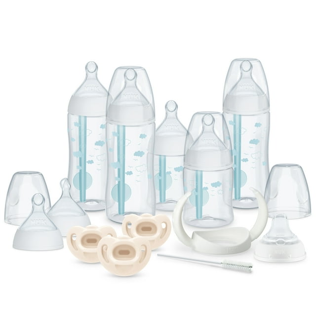 NUK Smooth Flow Pro AntiColic Baby Bottle, Pacifier & Cup Newborn Gift