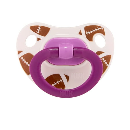 NUK Sports Orthodontic Pacifiers, Girl, 0-6 Months, 2-Pack