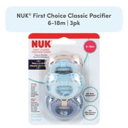 NUK First Choice Classic Pacifier, 6-18 months, 3-Pack