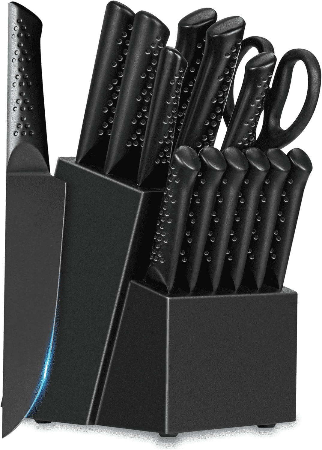 Walmart – NULAS 14-Pc Knife Set w/ Built-in Sharpener