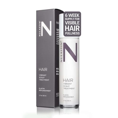 NULASTIN Hair Serum - HAIR Vibrant Scalp Treatment - Promote Scalp Care & Thicker Looking Volume in Thinning Hair - With Keratin & Peptides to Help Minimize Visible Shedding 1.7 Oz