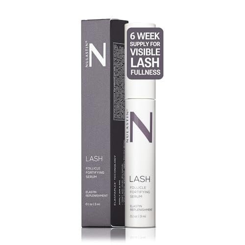 NULASTIN Eyelash Serum for Thicker Looking Lashes - Follicle Fortifying LASH Serum - Clinically Tested Eyelash Enhancing with Keratin - From the Experts in Brows and Lashes 0.1 Fl Oz