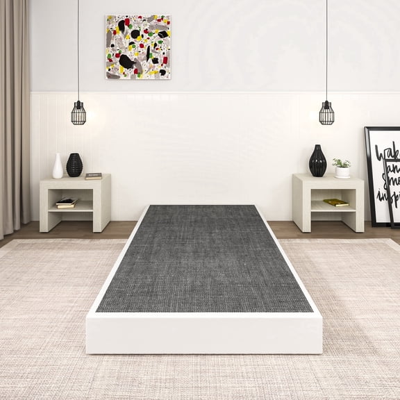 NULS 7 Inch Twin Box Spring Bed Base, 1500 LBS Heavy Duty Metal Mattress Foundation with Fabric Cover, Easy Assembly