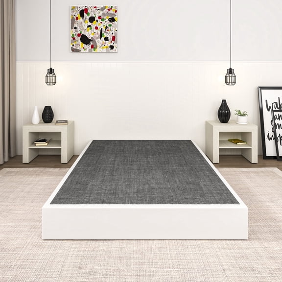 NULS Queen Box Springs 9 Inch, Heavy Duty Metal Frame Mattress Foundation with Easy Clean Cover, Noise Free, Easy Assembly