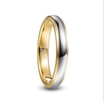 thumbnail image 1 of NUNCAD 4mm/6mm Tungsten Rings for Men Women Gold Silver Two-Tone Wedding Bands Comfort Fit Size 5-12, 1 of 5
