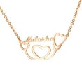 thumbnail image 1 of NUNCAD Custom Name Love Heart Pendant Personalized Name Heart Necklace for Women Valentine's Day Gift Gold/Silver/Rose Gold, 1 of 5