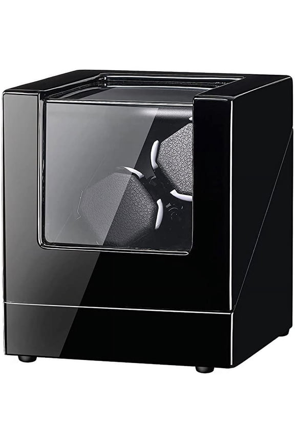 Watch Winder,Wristwatch Winder Box Black Automatic Watch Winders with Super Quiet Motor, Soft Elasticity Watch Pillow, Suitable Men and Women Mechanical Watches